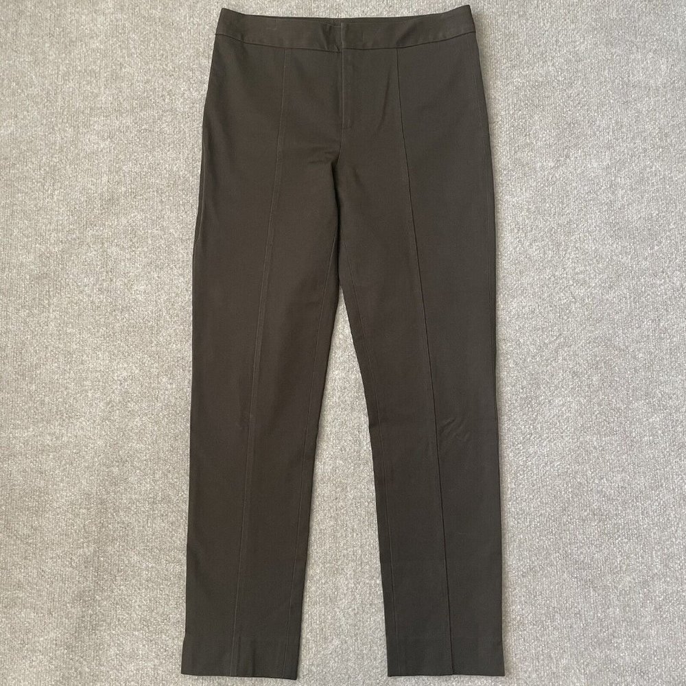 NYDJ Not Your Daughters Jeans Pants Womens 2 Ankle Brown Stretch Slimming Slacks